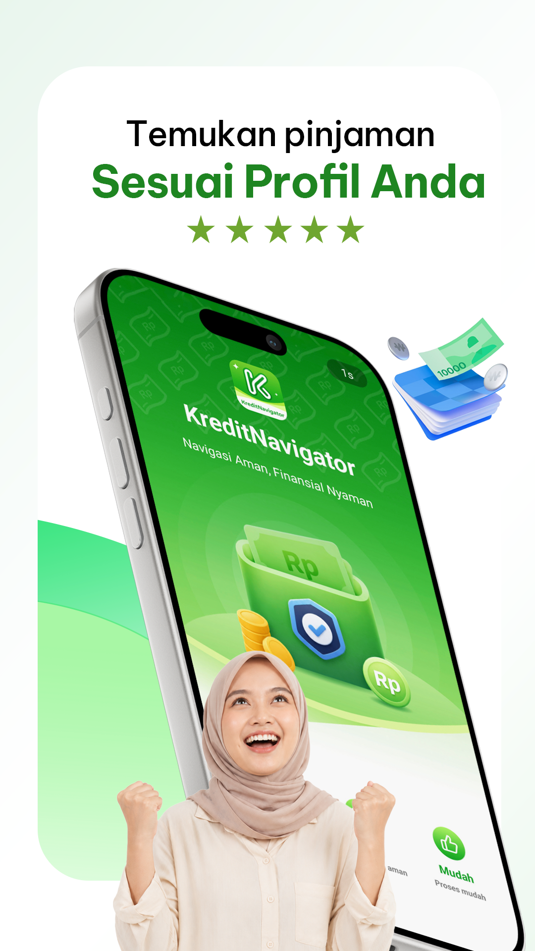 Halaman pembuka aplikasi KreditNavigator
